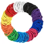 Expressions 216-Piece Hair Ties, 4mm Bright Colors Value Pack, No Metal Ponytail Holders For Thick, Curly, and All Hair Types