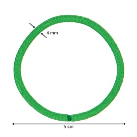 Expressions 216-Piece Hair Ties, 4mm Bright Colors Value Pack, No Metal Ponytail Holders For Thick, Curly, and All Hair Types