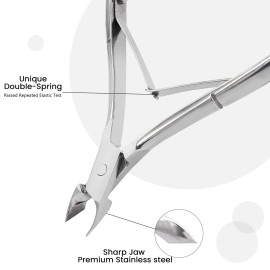 Cuticle Trimmer Cuticle Nippers,Professional Stainless Steel Cuticle Cutter Cuticle Clippers Cuticle Remover,Pedicure Manicure Tools for Fingernails and Toenails(Silver) Cuticle Trimmer Cuticle Nippers,Professional Stainless Steel Cuticle Cutter Cuticle Clippers Cuticle Remover,Pedicure Manicure Tools for Fingernails and Toenails(Silver)