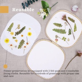 Aboofx Large Microwave Flower Press Kit, 9 x 9 inch Quickly Flower Drying Kit Leaf Press Pressing Kit for Adults Fast Making Pressed Plant Flowers Preservation Specimen DIY Crafts and Gift Aboofx Large Microwave Flower Press Kit, 9 x 9 inch Quickly Flower Drying Kit Leaf Press Pressing Kit for Adults Fast Making Pressed Plant Flowers Preservation Specimen DIY Crafts and Gift