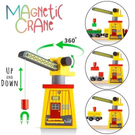 KipiPol Wooden Train Sets for Boys 2-4-7 - 38 Pcs Wood Train Set for Toddlers w/Crane, Bridge & Wooden Train Tracks - Train Toys for 3 Year Old Boys & Girls - Fits Thomas Brio IKEA Melissa and Doug KipiPol Wooden Train Sets for Boys 2-4-7 - 38 Pcs Wood Train Set for Toddlers w/Crane, Bridge & Wooden Train Tracks - Train Toys for 3 Year Old Boys & Girls - Fits Thomas Brio IKEA Melissa and Doug