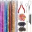 Fairy Hair Tinsel Kit with Tools 48 Inch Heat Resistant Safe 12 Colors Glitter Tinsel Hair Extensions 3200 strands (12 Colors, 3200 Strands)