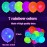 100 Pcs UV Neon Balloons ,Neon Glow Party Balloons UV Black Light Balloons Glow in the dark for Birthday Decorations Wedding Glow Party Supplies Blacklight Reactive Fluorescent Balloons