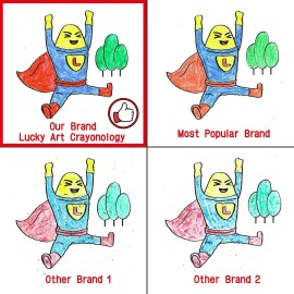 Lucky Art 20 Sets of 4 Packs (80 count) Standard Size Crayons - Mini Crayon Packs Non-Toxic Crayons; Crayons in bulk for Kids Party Favors, School Supplies for Teachers & Travel Crayons Lucky Art 20 Sets of 4 Packs (80 count) Standard Size Crayons - Mini Crayon Packs Non-Toxic Crayons; Crayons in bulk for Kids Party Favors, School Supplies for Teachers & Travel Crayons