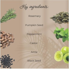 Lia Organics Hair Growth Oil - Organic, Vegan, cruelty free - Rosemary oil, castor oil, pumpkin seed oil, amla oil etc. For thick healthy hair, 1.70 Fl Oz (Pack of 1) Lia Organics Hair Growth Oil - Organic, Vegan, cruelty free - Rosemary oil, castor oil, pumpkin seed oil, amla oil etc. For thick healthy hair, 1.70 Fl Oz (Pack of 1)