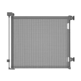 DEAR LOV Retractable Mesh Baby Gate, 33 Tall, Extends up to 55 Wide, Child Safety Gate for Doorways, Stairs, Hallways, Indoor/Outdoor (33x55, Gray)