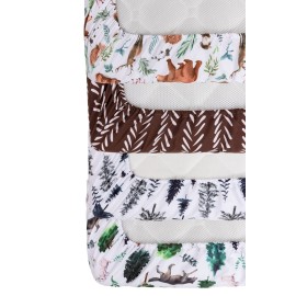 4 Pack Woodland Forest Animals Wood Neutral Unisex Fitted Baby Crib Sheets Set for Baby Boys or Girls 4 Pack Woodland Forest Animals Wood Neutral Unisex Fitted Baby Crib Sheets Set for Baby Boys or Girls