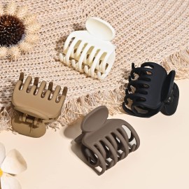 DEEKA Double Row Teeth Hair Clips Small Claw Clips for Thin Hair 4 Pack 1.6 Medium Matte Non-slip Short Hair Accessories for Women and Girls DEEKA Double Row Teeth Hair Clips Small Claw Clips for Thin Hair 4 Pack 1.6 Medium Matte Non-slip Short Hair Accessories for Women and Girls