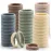 100 Pcs Thick Seamless Hair Ties, Ponytail Holders Hair Accessories No Damage for Thick Hair (Light Theme Colors)
