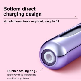 Portable Mini Perfume Atomizer Bottle, Refillable Spray, Scent Pump Case, Travel Atomizer (5ml, 5 Pack) (Purple, Blue, Breen, Rose Red, Silver)