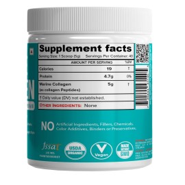 NutriJa Marine Collagen Peptides - Hydrolyzed Fish Collagen - Highly Bioavailable - Small Molecule Size 300Da (0.3 kDa) 200grams NutriJa Marine Collagen Peptides - Hydrolyzed Fish Collagen - Highly Bioavailable - Small Molecule Size 300Da (0.3 kDa) 200grams