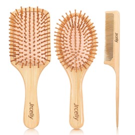 3PCS Bamboo Hair Brush Set,Natural Wooden Brush for Women, madam, Paddle Detangling Brush for Dry/Curly/Thick/Thin/Straight Hair 3PCS Bamboo Hair Brush Set,Natural Wooden Brush for Women, madam, Paddle Detangling Brush for Dry/Curly/Thick/Thin/Straight Hair