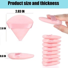 8 Pcs Cotton Powder Puff Face,JASSINS Triangle super soft for Both dry and wet Makeup Setting/Concealer/Loose and Body Powder/Foundation/Blush Makeup Sponge Set (Pink) 8 Pcs Cotton Powder Puff Face,JASSINS Triangle super soft for Both dry and wet Makeup Setting/Concealer/Loose and Body Powder/Foundation/Blush Makeup Sponge Set (Pink)