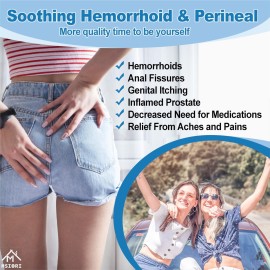 Sitz Bath for Hemorrhoids, Sitz Bath for Postpartum Care - Suitable for Pregnant Women and Perineal Care, Sits Bath Kit for Women - Collapsible Storage, Wide Seat Sitz Bath for Hemorrhoids, Sitz Bath for Postpartum Care - Suitable for Pregnant Women and Perineal Care, Sits Bath Kit for Women - Collapsible Storage, Wide Seat