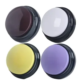 PELTEFLU Voice Recording Button, 30 Second Record Button for Dog Pet Interactivity, Gift for Friend, Family, 4 Color Have Coffee and White