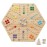 HOROW Wahoo Board Game Wooden Original Board Game 15 inch Classic 2 Side Painted Fast Track Game for 4 Player and 6 Player with 30 Marbles,6 Dices for Family Game Night