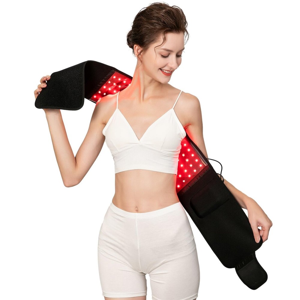 USUIE Red Light Therapy Belt, Infrared Light Therapy Wrap Red Light Therapy Device for Body with Timer for Back Shoulder Waist Muscle Pain Relief for Women Men USUIE Red Light Therapy Belt, Infrared Light Therapy Wrap Red Light Therapy Device for Body with Timer for Back Shoulder Waist Muscle Pain Relief for Women Men