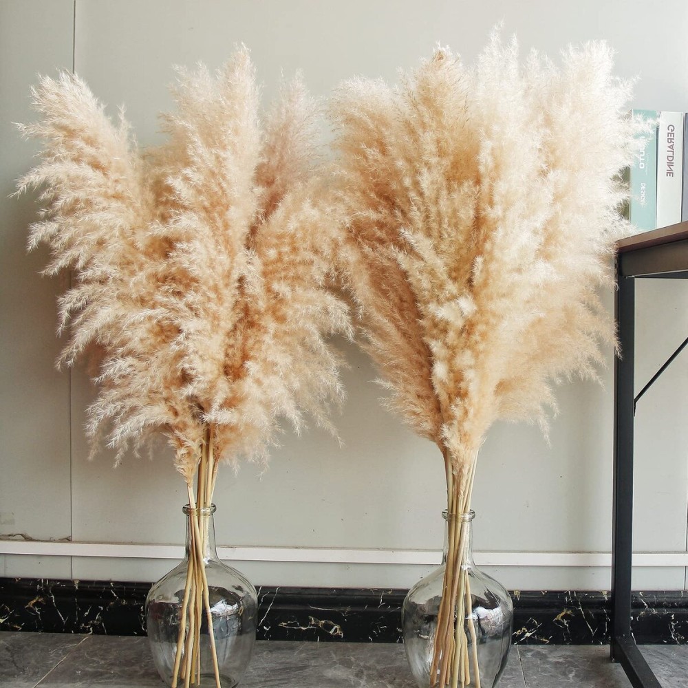 40 inch 10 Stems Natural Pampas Grass Decor Tall, pompas Grass, Tall Pampas Grass for Wedding, Party, Farmhouse, Boho Home Decor 40 inch 10 Stems Natural Pampas Grass Decor Tall, pompas Grass, Tall Pampas Grass for Wedding, Party, Farmhouse, Boho Home Decor