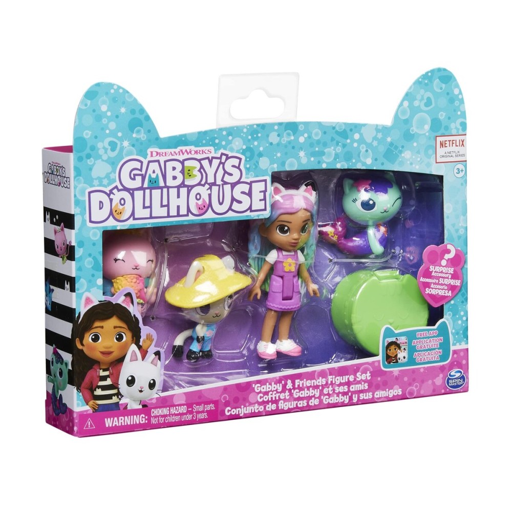 Gabby\'s Dollhouse, Gabby and Friends Figure Set with Rainbow Gabby Doll, 3 Toy Figures and Surprise Accessory Kids Toys for Ages 3 and up Gabby\'s Dollhouse, Gabby and Friends Figure Set with Rainbow Gabby Doll, 3 Toy Figures and Surprise Accessory Kids Toys for Ages 3 and up