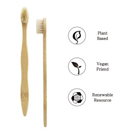 N-amboo Bamboo Toothbrush Boar Bristles 100% Biodegradable and Natural 8 Pieces of One Pack N-amboo Bamboo Toothbrush Boar Bristles 100% Biodegradable and Natural 8 Pieces of One Pack