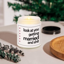BaubleDazz Funny Wedding Gifts, Bachelorette & Bridal Shower Gift for Bride, 7oz Lavender Scented Soy Wax Candle, Bride to Be, Engagement Gifts for Couples BaubleDazz Funny Wedding Gifts, Bachelorette & Bridal Shower Gift for Bride, 7oz Lavender Scented Soy Wax Candle, Bride to Be, Engagement Gifts for Couples