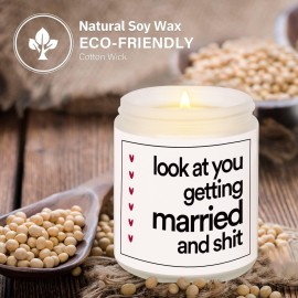 BaubleDazz Funny Wedding Gifts, Bachelorette & Bridal Shower Gift for Bride, 7oz Lavender Scented Soy Wax Candle, Bride to Be, Engagement Gifts for Couples BaubleDazz Funny Wedding Gifts, Bachelorette & Bridal Shower Gift for Bride, 7oz Lavender Scented Soy Wax Candle, Bride to Be, Engagement Gifts for Couples