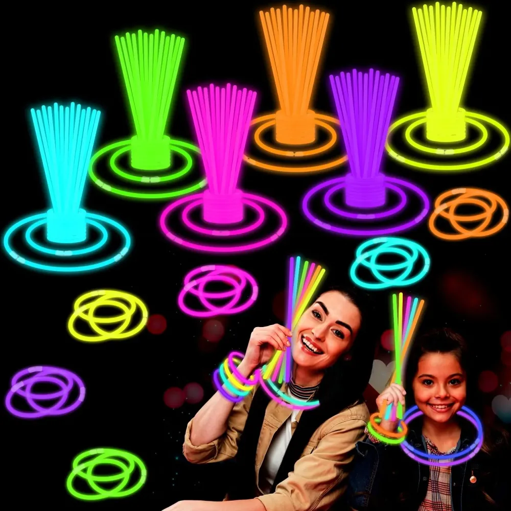 Leetous Glow Sticks Party Pack 8-50,Light up Bracelets & Necklaces Accessories for Kids, Neon Glow in the Dark Party Favor Supplies Decorations for Birthday, Camping, Wedding, Dance Activities Leetous Glow Sticks Party Pack 8-50,Light up Bracelets & Necklaces Accessories for Kids, Neon Glow in the Dark Party Favor Supplies Decorations for Birthday, Camping, Wedding, Dance Activities