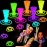 Leetous Glow Sticks Party Pack 8-50,Light up Bracelets & Necklaces Accessories for Kids, Neon Glow in the Dark Party Favor Supplies Decorations for Birthday, Camping, Wedding, Dance Activities