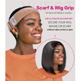 Yuest 2 Pack Wig Grip Band - Velvet Wig Grips Adjustable Headband Stay Put No Slip Edge Saver Yuest 2 Pack Wig Grip Band - Velvet Wig Grips Adjustable Headband Stay Put No Slip Edge Saver