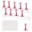 Difenni Nail Stands Acrylic Nail Art,Press on Nail Stand Magnetic Nail Tips Practice Holder 54 Pcs Reusable Adhesive Putty for DIY Painting(Pink