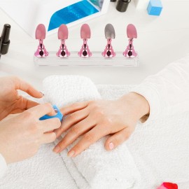 Difenni Nail Stands Acrylic Nail Art,Press on Nail Stand Magnetic Nail Tips Practice Holder 54 Pcs Reusable Adhesive Putty for DIY Painting(Pink Difenni Nail Stands Acrylic Nail Art,Press on Nail Stand Magnetic Nail Tips Practice Holder 54 Pcs Reusable Adhesive Putty for DIY Painting(Pink