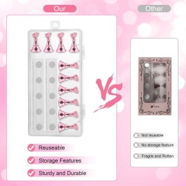 Difenni Nail Stands Acrylic Nail Art,Press on Nail Stand Magnetic Nail Tips Practice Holder 54 Pcs Reusable Adhesive Putty for DIY Painting(Pink Difenni Nail Stands Acrylic Nail Art,Press on Nail Stand Magnetic Nail Tips Practice Holder 54 Pcs Reusable Adhesive Putty for DIY Painting(Pink