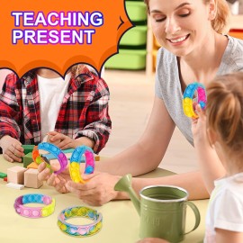 Pop Bracelets Fidget Toys Bulk Its 24 Pack Party Favors for Kids Pop Fidget Bracelet It Fidget Toy Fidgets for Classroom Prizes End of Year Student Gifts Birthday Goodie Bag Stuffers Toys for Girl Boy Pop Bracelets Fidget Toys Bulk Its 24 Pack Party Favors for Kids Pop Fidget Bracelet It Fidget Toy Fidgets for Classroom Prizes End of Year Student Gifts Birthday Goodie Bag Stuffers Toys for Girl Boy