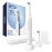 Oral-B iO Deep Clean Rechargeable Electric Powered Toothbrush, White with iO Series 3 Limited, 2 Brush Heads and Travel Case - Pressure Sensor to Protect Gums - 3 Cleaning Settings - 2 Minute Timer