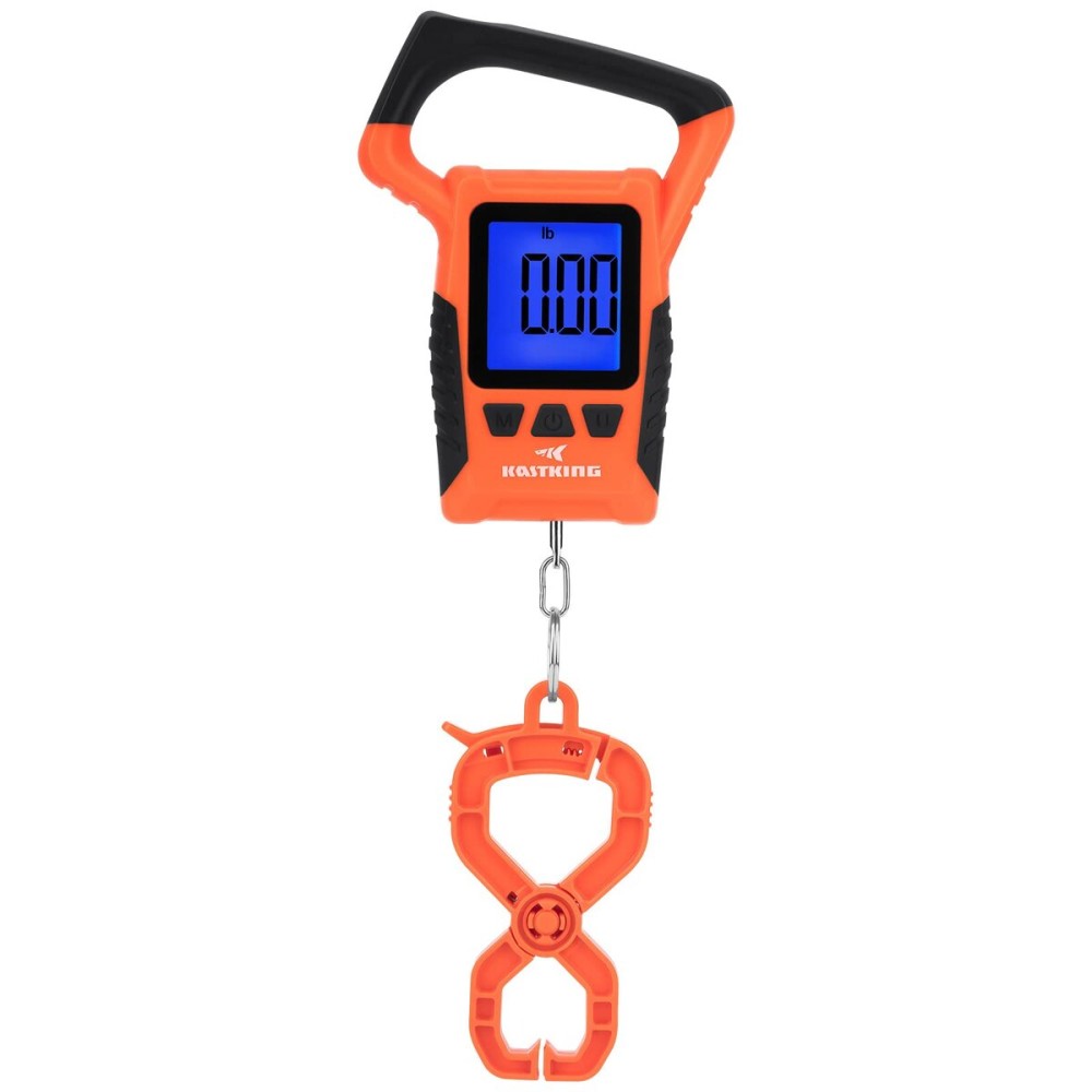 KastKing Fish Scale, WideView Floating Waterproof Digital Scale with No-Puncture Lip Gripper, 2.5 Large LCD Display, 110lb Capacity, Stores up to 9 Weights, Orange KastKing Fish Scale, WideView Floating Waterproof Digital Scale with No-Puncture Lip Gripper, 2.5 Large LCD Display, 110lb Capacity, Stores up to 9 Weights, Orange