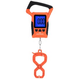 KastKing Fish Scale, WideView Floating Waterproof Digital Scale with No-Puncture Lip Gripper, 2.5 Large LCD Display, 110lb Capacity, Stores up to 9 Weights, Orange KastKing Fish Scale, WideView Floating Waterproof Digital Scale with No-Puncture Lip Gripper, 2.5 Large LCD Display, 110lb Capacity, Stores up to 9 Weights, Orange