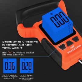 KastKing Fish Scale, WideView Floating Waterproof Digital Scale with No-Puncture Lip Gripper, 2.5 Large LCD Display, 110lb Capacity, Stores up to 9 Weights, Orange KastKing Fish Scale, WideView Floating Waterproof Digital Scale with No-Puncture Lip Gripper, 2.5 Large LCD Display, 110lb Capacity, Stores up to 9 Weights, Orange