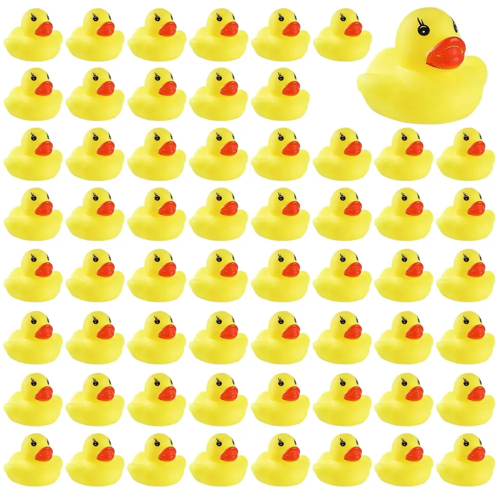 60 PCS Rubber Ducks Bath Toys Mini Ducks Float and Fun Squeak for Kids Bath Toy Shower Decorations Birthday Party Carnival Game Gift 60 PCS Rubber Ducks Bath Toys Mini Ducks Float and Fun Squeak for Kids Bath Toy Shower Decorations Birthday Party Carnival Game Gift