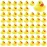 60 PCS Rubber Ducks Bath Toys Mini Ducks Float and Fun Squeak for Kids Bath Toy Shower Decorations Birthday Party Carnival Game Gift