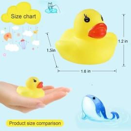 60 PCS Rubber Ducks Bath Toys Mini Ducks Float and Fun Squeak for Kids Bath Toy Shower Decorations Birthday Party Carnival Game Gift 60 PCS Rubber Ducks Bath Toys Mini Ducks Float and Fun Squeak for Kids Bath Toy Shower Decorations Birthday Party Carnival Game Gift