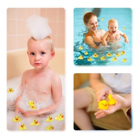 60 PCS Rubber Ducks Bath Toys Mini Ducks Float and Fun Squeak for Kids Bath Toy Shower Decorations Birthday Party Carnival Game Gift 60 PCS Rubber Ducks Bath Toys Mini Ducks Float and Fun Squeak for Kids Bath Toy Shower Decorations Birthday Party Carnival Game Gift