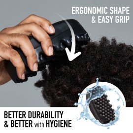 Red by Kiss Bow Wow X Twist King Luxury Twist Styler Washable, Durable, Crumb Free, Twist Brush for Afro Curl (Curved&Dense)