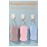 3Pcs Magic Exfoliating Bath Sponge,3D Super Soft Exfoliating Bath Sponge, Skin Friendly and Reusable for Adults Children and Pregnant Women. (Pink+Blue+Gray)