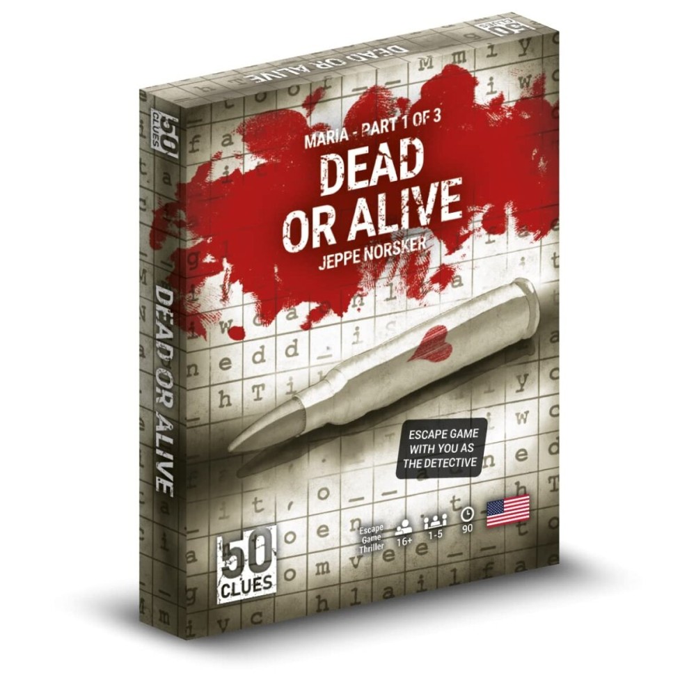 Blackrock Games 50 Clues: Dead or Alive - an Escape Room Style Game 1-5 Players - Games for Game Night 90 Mins of Gameplay - Teens and Adults Ages 16+ - English Version