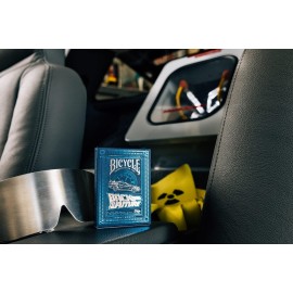 Bicycle Back To The Future Playing Cards 1 Pack, Premium, Foil, Metallic , Blue Bicycle Back To The Future Playing Cards 1 Pack, Premium, Foil, Metallic , Blue