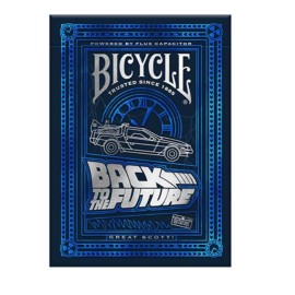 Bicycle Back To The Future Playing Cards 1 Pack, Premium, Foil, Metallic , Blue Bicycle Back To The Future Playing Cards 1 Pack, Premium, Foil, Metallic , Blue