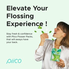 Piico Xylitol Floss Picks, 100 Count - Unbreakable, Shred-Resistant, Resealable, Unique Flavored Dental Flossers for Adults, Portable Piico Xylitol Floss Picks, 100 Count - Unbreakable, Shred-Resistant, Resealable, Unique Flavored Dental Flossers for Adults, Portable