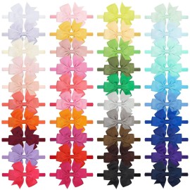 jollybows 40pcs Baby Girls Grosgrain Ribbon Hair Bows Headbands 3 Hair Band Hair Accessories for Infants Newborn Toddler jollybows 40pcs Baby Girls Grosgrain Ribbon Hair Bows Headbands 3 Hair Band Hair Accessories for Infants Newborn Toddler