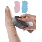 Magic Exfoliating Bath Sponge,3D Super Soft Exfoliating Bath Sponge, Skin Friendly and Reusable for Adults Children and Pregnant Women. (Blue+Pink)