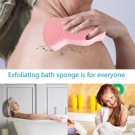 Magic Exfoliating Bath Sponge,3D Super Soft Exfoliating Bath Sponge, Skin Friendly and Reusable for Adults Children and Pregnant Women. (Blue+Pink) Magic Exfoliating Bath Sponge,3D Super Soft Exfoliating Bath Sponge, Skin Friendly and Reusable for Adults Children and Pregnant Women. (Blue+Pink)